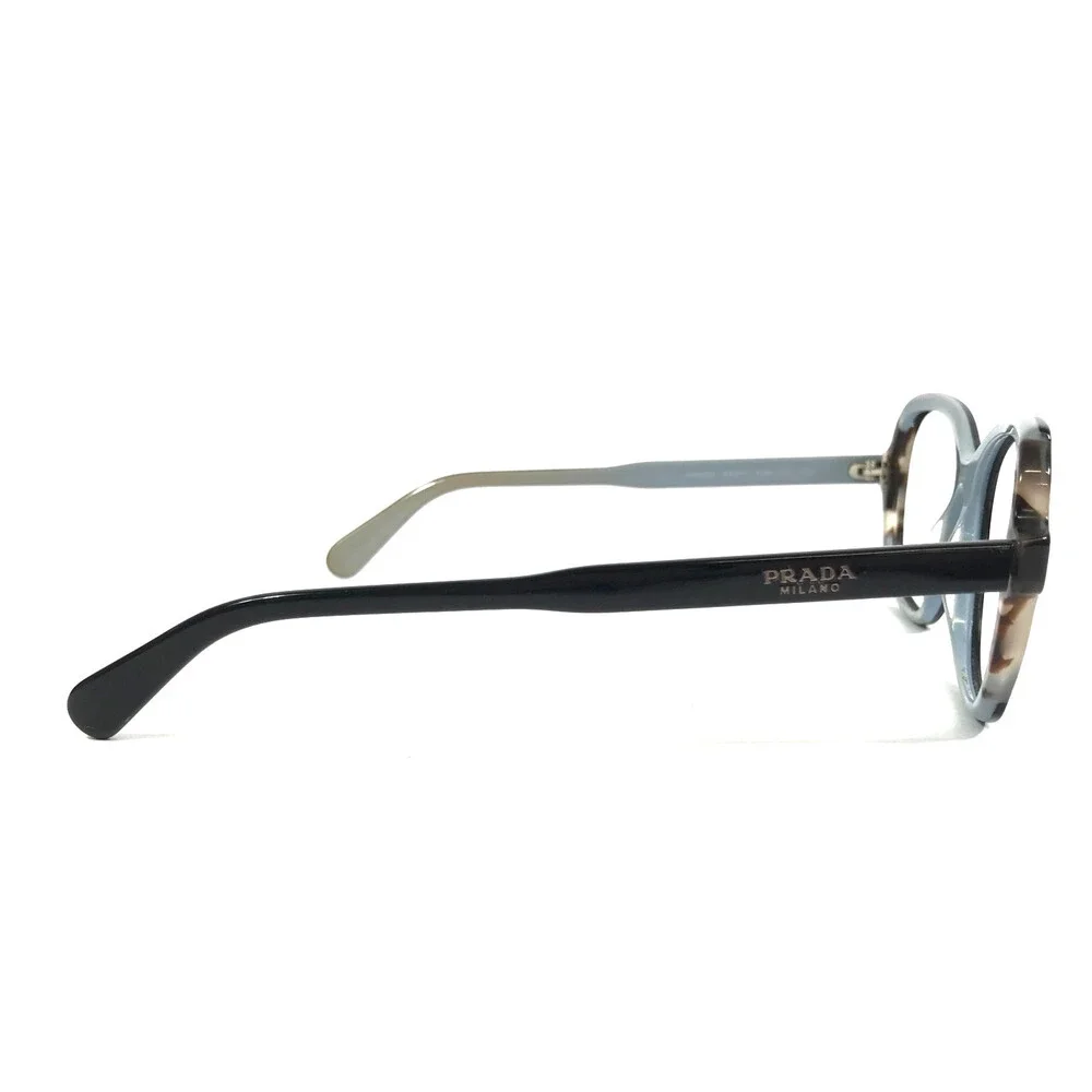 Prada Eyeglasses Frames VPR03V KHR-1O1 Black Blue Tortoise Full Rim 54-17-140